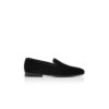 MARIO VELVET Black Velvet Loafers