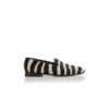 MARIO Zebra Print Calf Hair Loafers