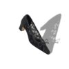 MARTEBAL Black Lace Bow Detail Pumps