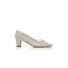 MARTEBAL White Lace Bow Detail Pumps