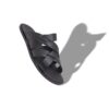 MARVIN Black Calf Leather Crossover Sandals