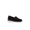 MAXY Black Calf Suede Loafers