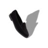 MAXY Black Calf Suede Loafers