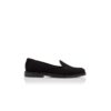 MAXY Black Calf Suede Loafers