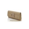MAYGOT Light Beige Calf Leather Buckle Clutch