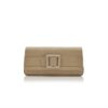 MAYGOT Light Beige Calf Leather Buckle Clutch