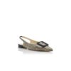 MAYLURABI Lizard Print Calf Leather Slingback Pumps