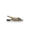 MAYLURABI Lizard Print Calf Leather Slingback Pumps
