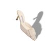 MAYSALE 70 Light Cream Suede Buckle Detail Mules