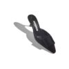 MAYSALE Black Suede Kitten Heel Mules