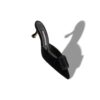 MAYSALE Black Velvet Buckle Detail Mules