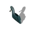 MAYSALE Dark Green Suede Buckle Detail Mules