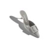 MAYSALE Light Grey Suede Kitten Heel Mules