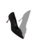 MAYSALEPUMP 70 Black Suede Buckle Detail Pumps