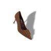 MAYSALEPUMP 70 Brown Suede Buckle Detail Pumps