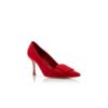 MAYSALEPUMP 90 Red Suede Buckle Detail Pumps