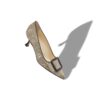 MAYSALEPUMP Lizard Print Calf Leather Pumps