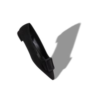 MAYSALEPUMPFLAT Black Suede Buckle Detail Flat Pumps