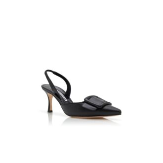 maysli black nappa leather slingback pumps 1 330x330 - MAYSLI Black Nappa Leather Slingback Pumps