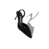 MAYSLI Black Suede Slingback Pumps