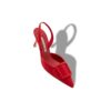 MAYSLI Red Suede Slingback Pumps