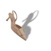 MAYSLIBI Light Beige Calf Leather Buckle Detail Slingback Pumps