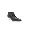 MENDIOLA Black Nappa Leather Ankle Boots