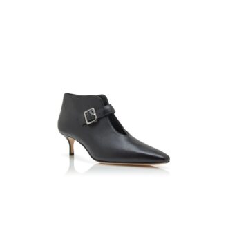 MENDIOLA Black Nappa Leather Ankle Boots