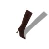 MIRALONEPLA Dark Brown Suede Knee High Boots