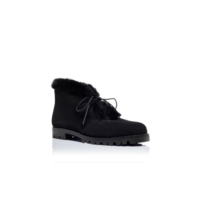 MIRCUS Black Suede Ankle Boots