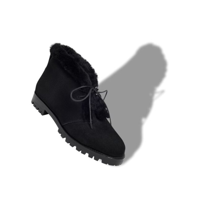 MIRCUS Black Suede Ankle Boots