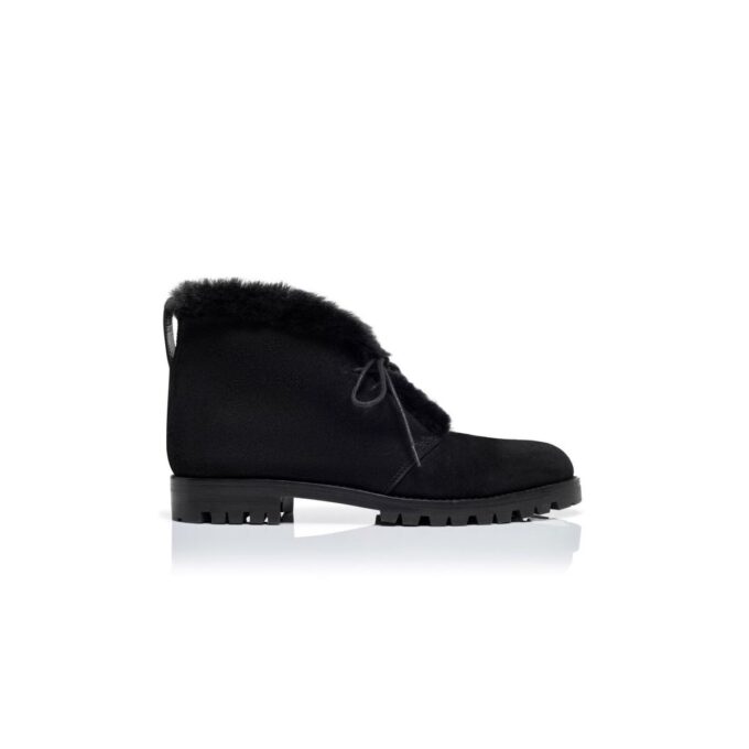 MIRCUS Black Suede Ankle Boots