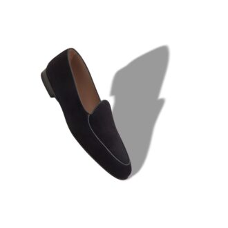 MODENA Navy Blue Suede Loafers