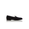 MODENA Navy Blue Suede Loafers