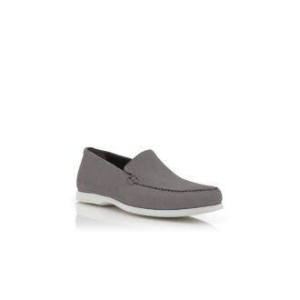 MONACO Grey Suede Boat Shoes
