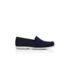 MONACO Navy Blue Suede Boat Shoes