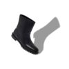 MOTOSA Black Calf Leather Ankle Boots