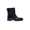 MOTOSA Black Calf Leather Ankle Boots