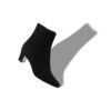 MYCONIA Black Suede Round Toe Ankle Boots