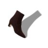 MYCONIA Brown Suede Round Toe Ankle Boots