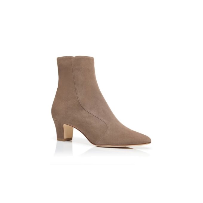 MYCONIA Light Brown Suede Ankle Boots