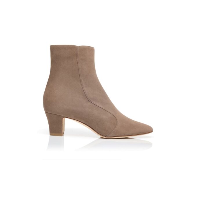 MYCONIA Light Brown Suede Ankle Boots