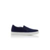 NADORA Navy Blue Suede Slip On Sneakers