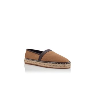 NERANO Brown Calf Suede Espadrilles