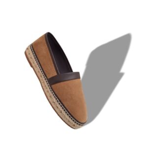 NERANO Brown Calf Suede Espadrilles