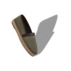 NERANO Dark Green Calf Suede Espadrilles