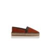 NERANO Orange Calf Suede Espadrilles