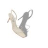 NINFEA Cream Nappa Leather Slingback Sandals