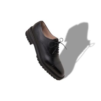 NORTON Black Calf Leather Lace Up Shoes
