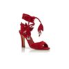 OSSIE 23 Red Suede Lace-Up Sandals